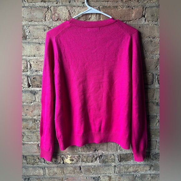 Banana Republic Fuchsia Crew Neck Sweater - Picture 2 of 4